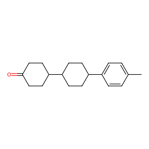 trans-4'-(p-tolyl)-[1,1'-Bi(cyclohexan)]-4-one structure