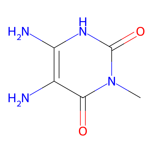 5,6-diamino-3-methylpyrimidine-2,4(1H,3H)-dione structure