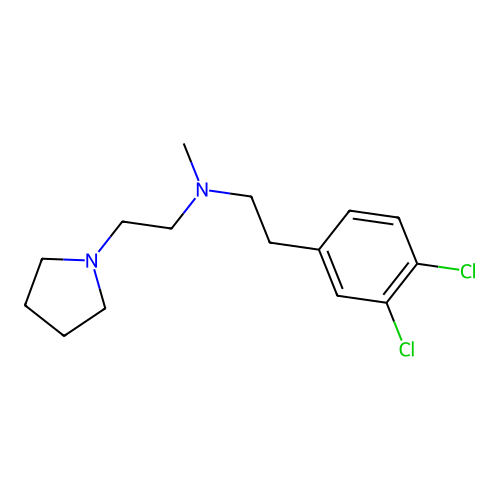 N-(2-(3,4-Dichlorophenyl)ethyl)-N-methyl-1-pyrrolidineethanamine structure