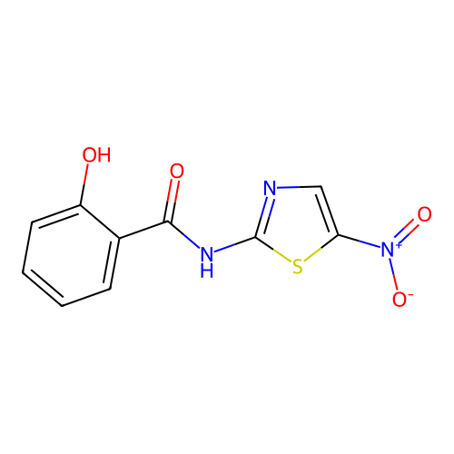 Tizoxanide structure