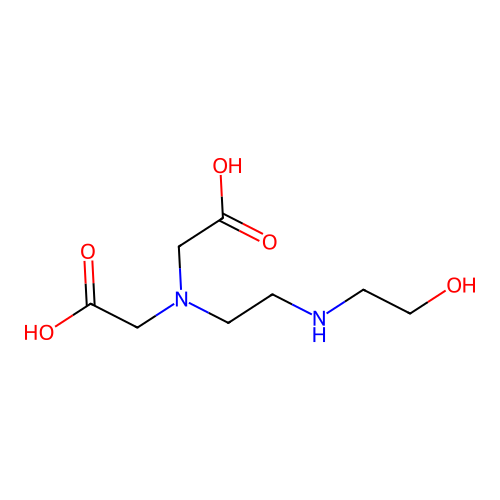 Glycine, N-(carboxymethyl)-N-[2-[(2-hydroxyethyl)amino]ethyl]- structure