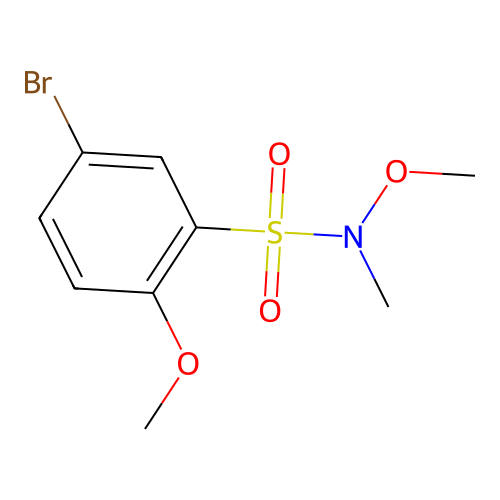 5-bromo-N,2-dimethoxy-N-methylbenzenesulfonamide structure