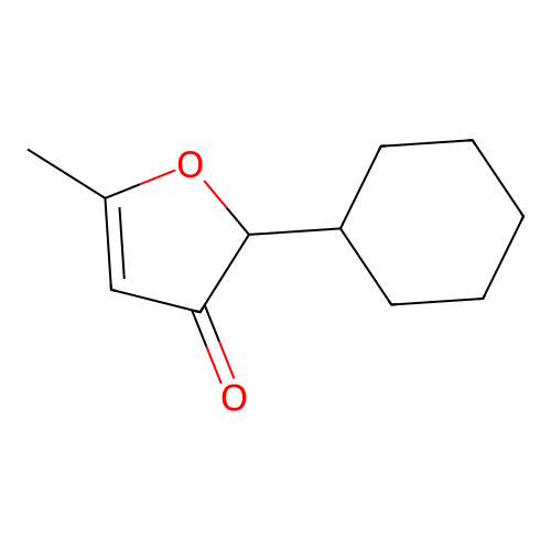 2-Cyclohexyl-5-methylfuran-3-one structure