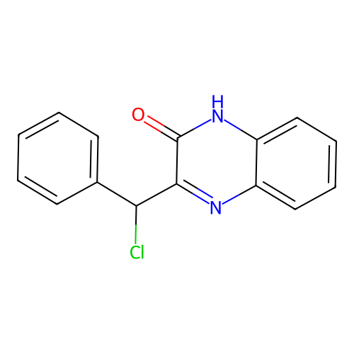 3-(chloro(phenyl)methyl)quinoxalin-2(1H)-one structure