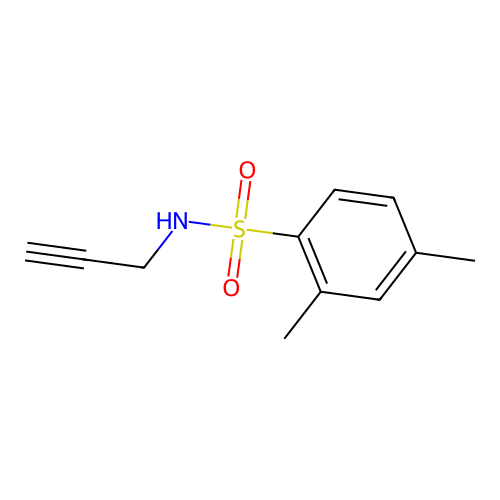 2,4-Dimethyl-N-2-propyn-1-ylbenzenesulfonamide structure
