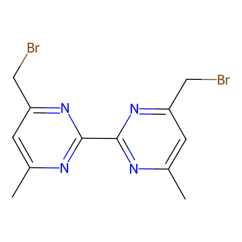 4,4'-Bis(bromomethyl)-6,6'-dimethyl-2,2'-bipyrimidine structure