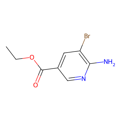 Ethyl 6-amino-5-bromonicotinate structure