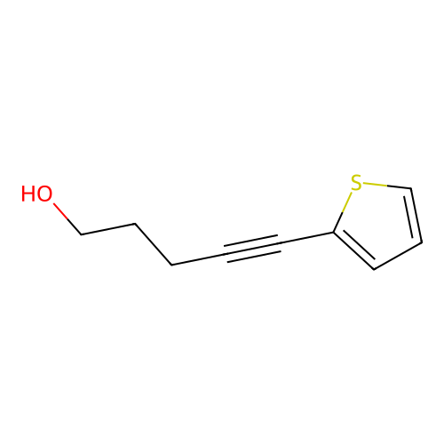 5-(Thiophen-2-yl)pent-4-yn-1-ol structure