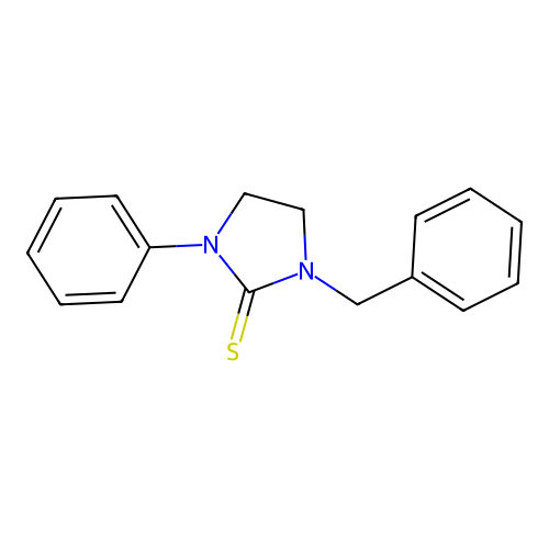 1-Benzyl-3-phenyl-2-imidazolidinethione structure