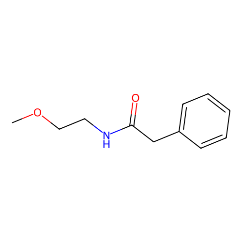 N-(2-甲氧基乙基)-2-苯基乙酰胺 structure