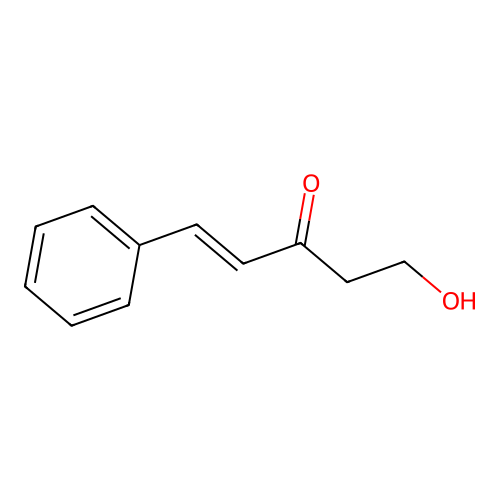 (E)-5-hydroxy-1-phenylpent-1-en-3-one structure