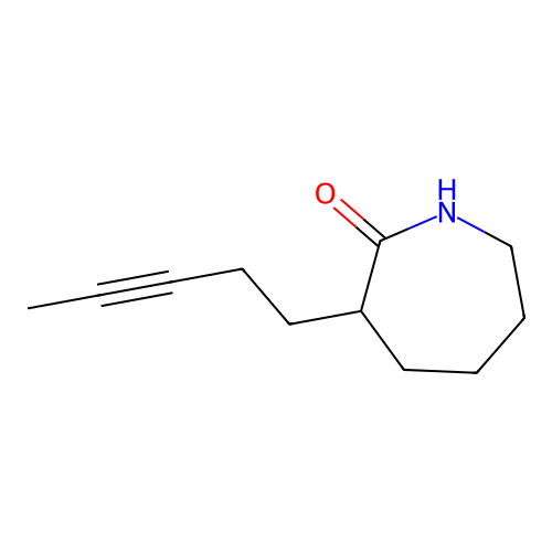 3-(3-Pentynyl)-2-azepanone structure