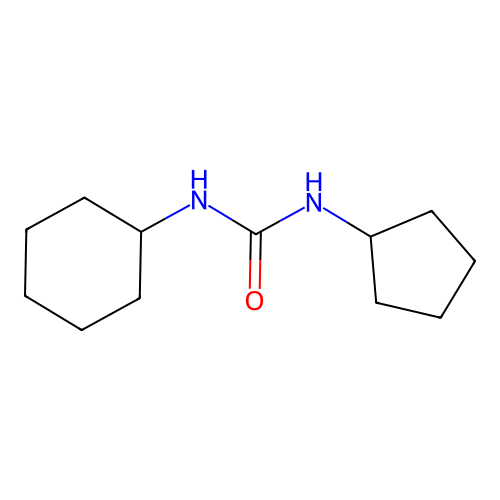 (cyclohexylamino)-N-cyclopentylcarboxamide structure