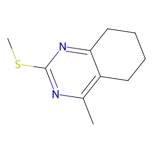 4-Methyl-2-(methylthio)-5,6,7,8-tetrahydroquinazoline structure