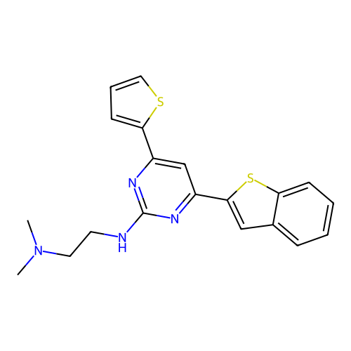 4Benzothien-6Thien-2NHEtNMe2Pyr structure