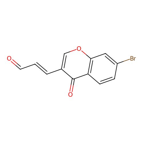(E)-3-(7-bromo-4-oxo-4H-chromen-3-yl)acrylaldehyde structure