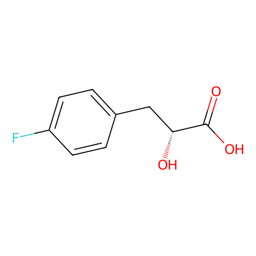 (R)-3-(4-Fluorophenyl)-2-hydroxypropanoic acid structure