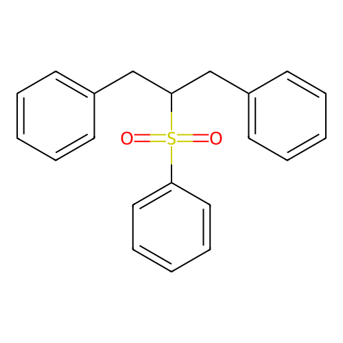 [(1-Benzyl-2-phenylethyl)sulfonyl]benzene structure