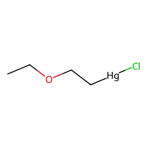 2-Ethoxyethylmercury chloride structure