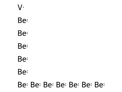 Beryllium, compd. with vanadium (12:1) structure