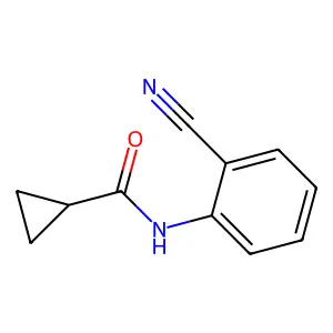 N-(2-cyanophenyl)cyclopropanecarboxamide structure