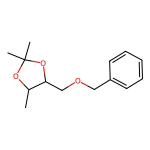 1,3-Dioxolane, 2,2,4-trimethyl-5-(phenylmethoxy)methyl-, cis- structure