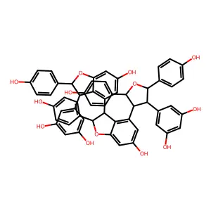 白藜芦醇四聚体 structure