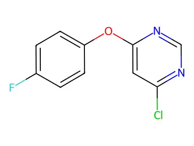 4-Chloro-6-(4-fluorophenoxy)pyrimidine structure