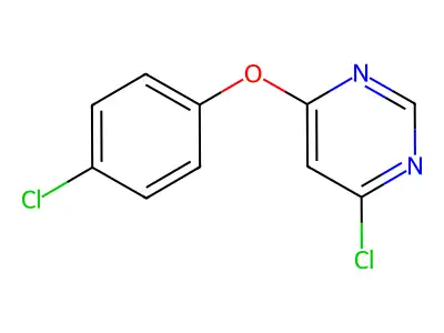 Pyrimidine, 4-chloro-6-(4-chlorophenoxy)- structure