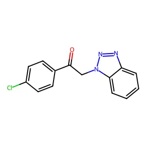 2-(Benzotriazol-1-yl)-1-(4-chlorophenyl)ethanone structure