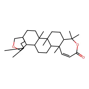 A-Homo-4-oxaolean-1-en-3-one, 19,28-epoxy-, (18alpha,19beta)- structure