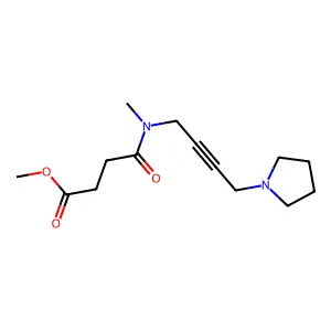 Methyl 4-(methyl[4-(1-pyrrolidinyl)-2-butynyl]amino)-4-oxobutanoate structure