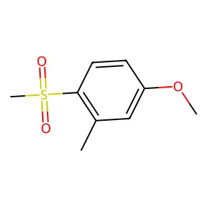 Benzene, 4-methoxy-2-methyl-1-(methylsulfonyl)- structure