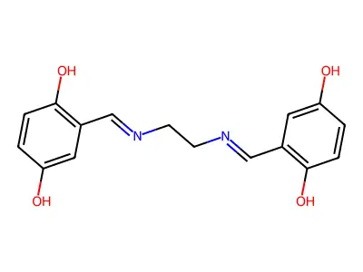 N,N'-Bis(5-hydroxysalicylidene)ethylenediamine structure
