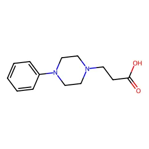 3-(4-苯基哌嗪-1-基)丙酸 structure
