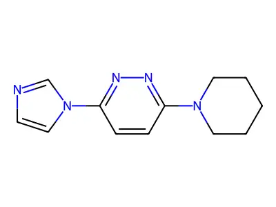 3-Imidazol-1-yl-6-piperidin-1-ylpyridazine structure