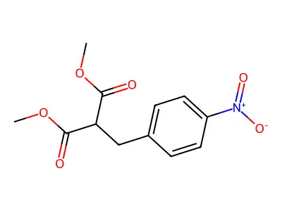 Dimethyl 2-[(4-nitrophenyl)methyl]propanedioate structure