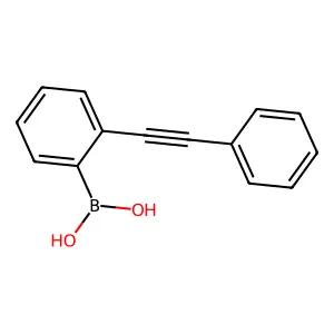 [2-(2-Phenylethynyl)phenyl]boronic acid structure