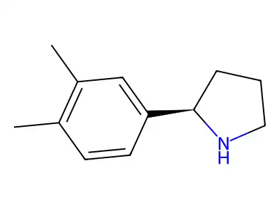2-(3,4-Dimethylphenyl)pyrrolidine structure
