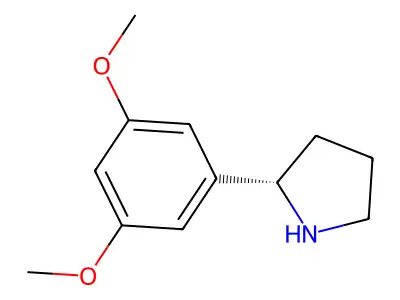 2-(3,5-Dimethoxyphenyl)pyrrolidine structure