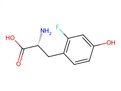 2-Fluoro-DL-tyrosine structure