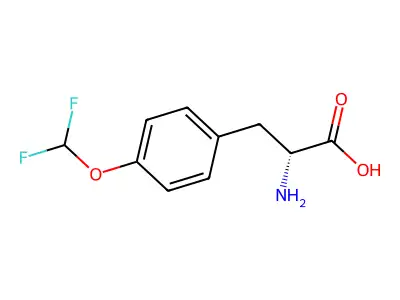 O-(Difluoromethyl)-D-tyrosine structure