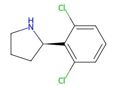 2-(2,6-Dichlorophenyl)pyrrolidine structure
