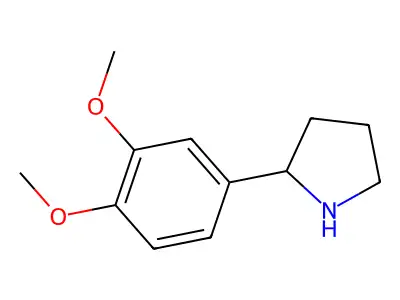 2-(3,4-Dimethoxyphenyl)pyrrolidine structure