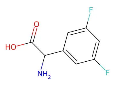 2-amino-2-(3,5-difluorophenyl)acetic Acid structure