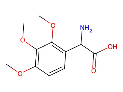 Amino-(2,3,4-trimethoxy-phenyl)-acetic acid structure