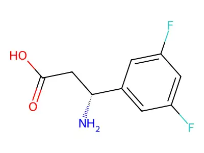 3-Amino-3-(3,5-difluorophenyl)propanoic acid structure