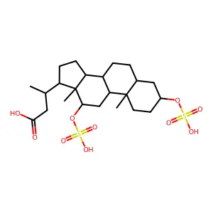 Nordeoxycholic acid disulfate structure