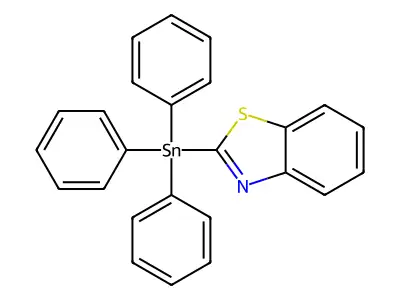2-(Triphenylstannyl)-1,3-benzothiazole structure