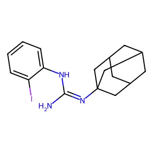 N-Adamanty-1-yl-N'-(2-iodophenyl)guanidine structure